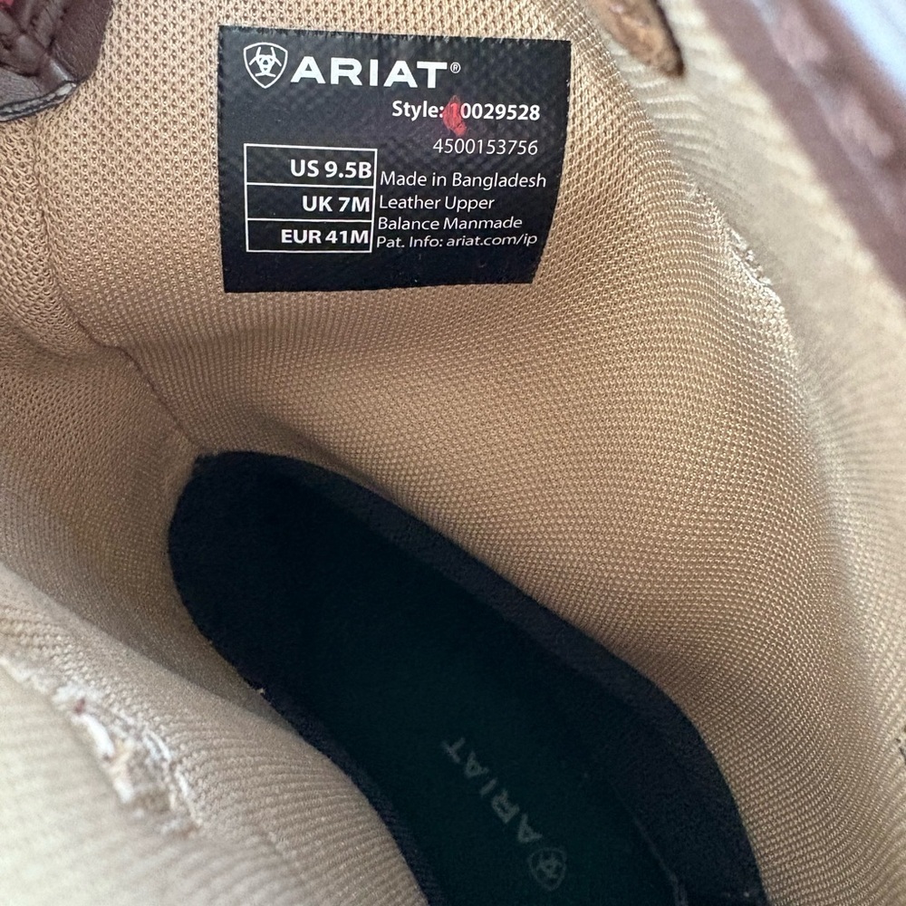 NWT Ariat Anthem Waterproof Western Boot Size 9.5B Men’s - Picture 14 of 16